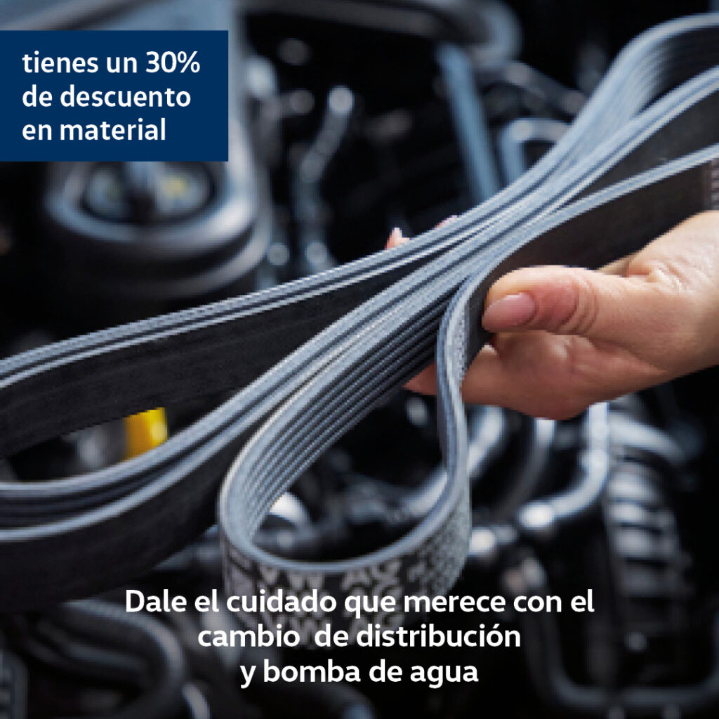 CAMBIA EL KIT DE DISTRIBUCIÓN + BOMBA DE AGUA CON UN 30% DE DESCUENTO EN MATERIALES